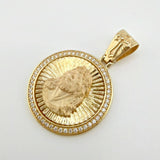 Dije Medalla Rostro Jesus 5.3gr / 3.1cm / Oro Amarillo 18K