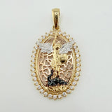 Dije Marco San Miguel Arcangel 4.3gr / 3.3cm / Tres Oros 18K