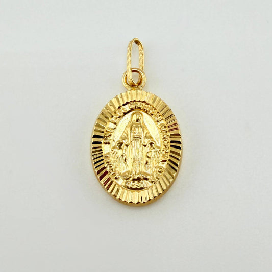 Dije Virgen Milagrosa 1.1gr / 2.5cm / Oro Amarillo 18K