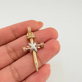 Dije Cruz Clavo 3.9gr / 3.7cm / Tres Oros 18K