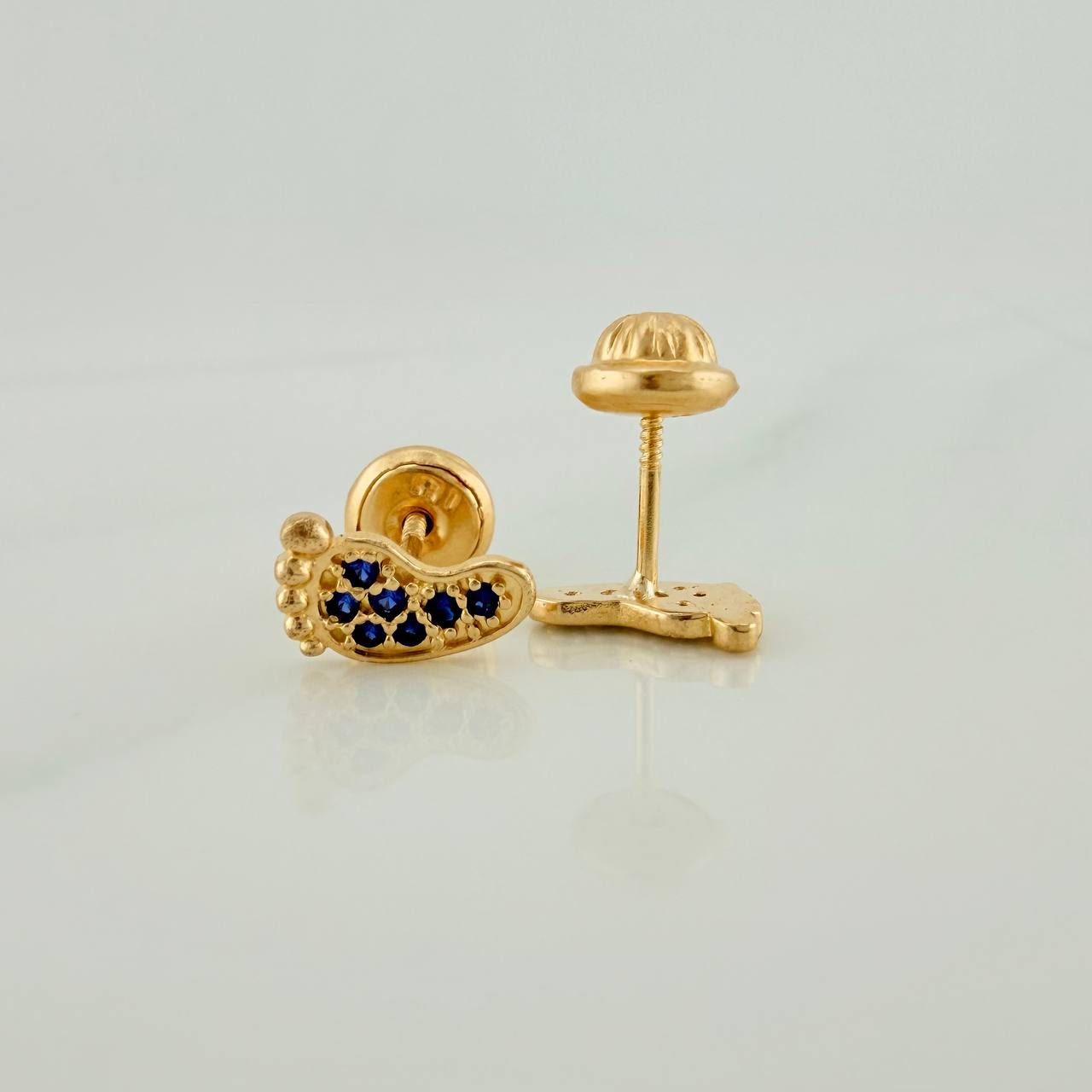 Topos Pies 0.85gr / 4.2mm Oro Amarillo 18K %