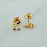 Topos Cerezas 0.75gr / 5.7mm Oro Amarillo 18K %