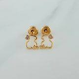Topos Silueta Oso Ts 0.7gr / 5mm Oro Amarillo 18K %