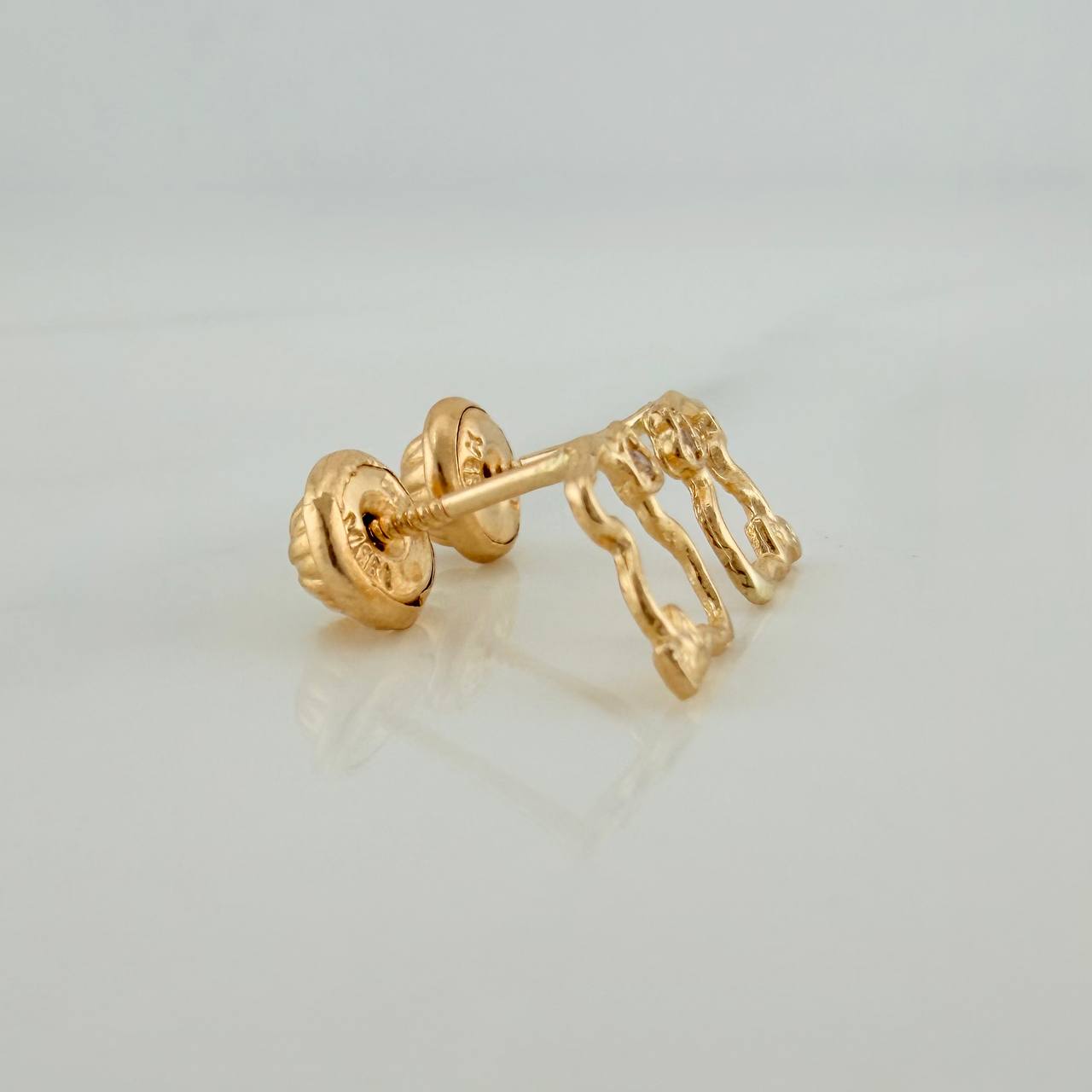 Topos Silueta Oso Ts 0.7gr / 5mm Oro Amarillo 18K %