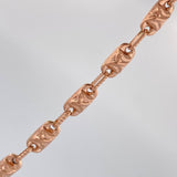 Cadena Rustica X 14.3gr / 61cm / 4.1mm Oro Rosa 18K