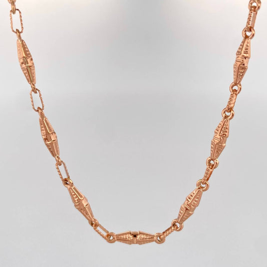 Cadena Rustica Dubai 12.05gr / 71.2cm / 3.2mm Oro Rosa 18K &