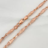 Cadena Rustica Dubai 12.05gr / 71.2cm / 3.2mm Oro Rosa 18K &