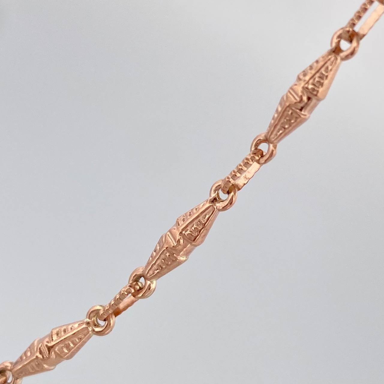 Cadena Rustica Dubai 12.05gr / 71.2cm / 3.2mm Oro Rosa 18K &