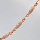Cadena Rustica Dubai 12.05gr / 71.2cm / 3.2mm Oro Rosa 18K &