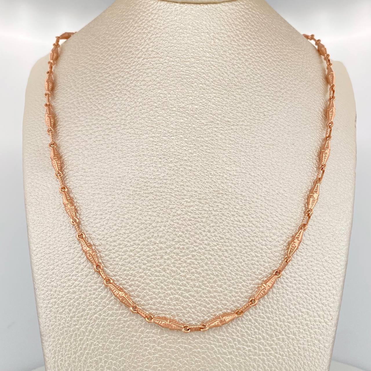 Cadena Rustica Dubai 12.05gr / 71.2cm / 3.2mm Oro Rosa 18K &