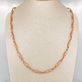 Cadena Rustica Dubai 12.05gr / 71.2cm / 3.2mm Oro Rosa 18K &