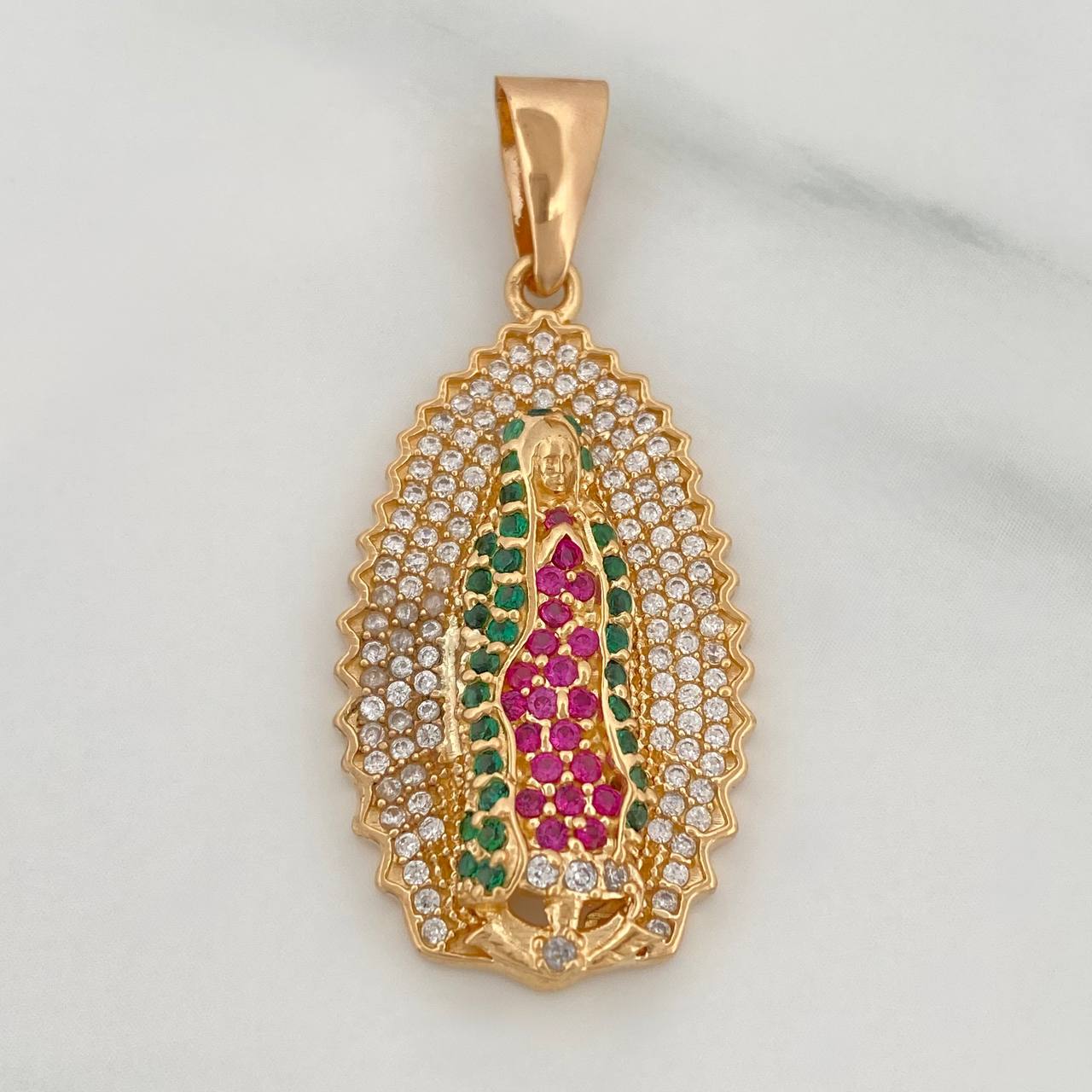 Dije Virgen Guadalupe 5.8gr / 4cm / Oro Amarillo 18K $