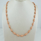 Cadena Rustica Barril 13.8gr / 63.2cm / 3.6mm Oro Rosa 18K &