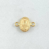 Herraje Virgen Rosa Mistica 0.45gr / 1.4cm / Troquelada Oro Amarillo 18K ©
