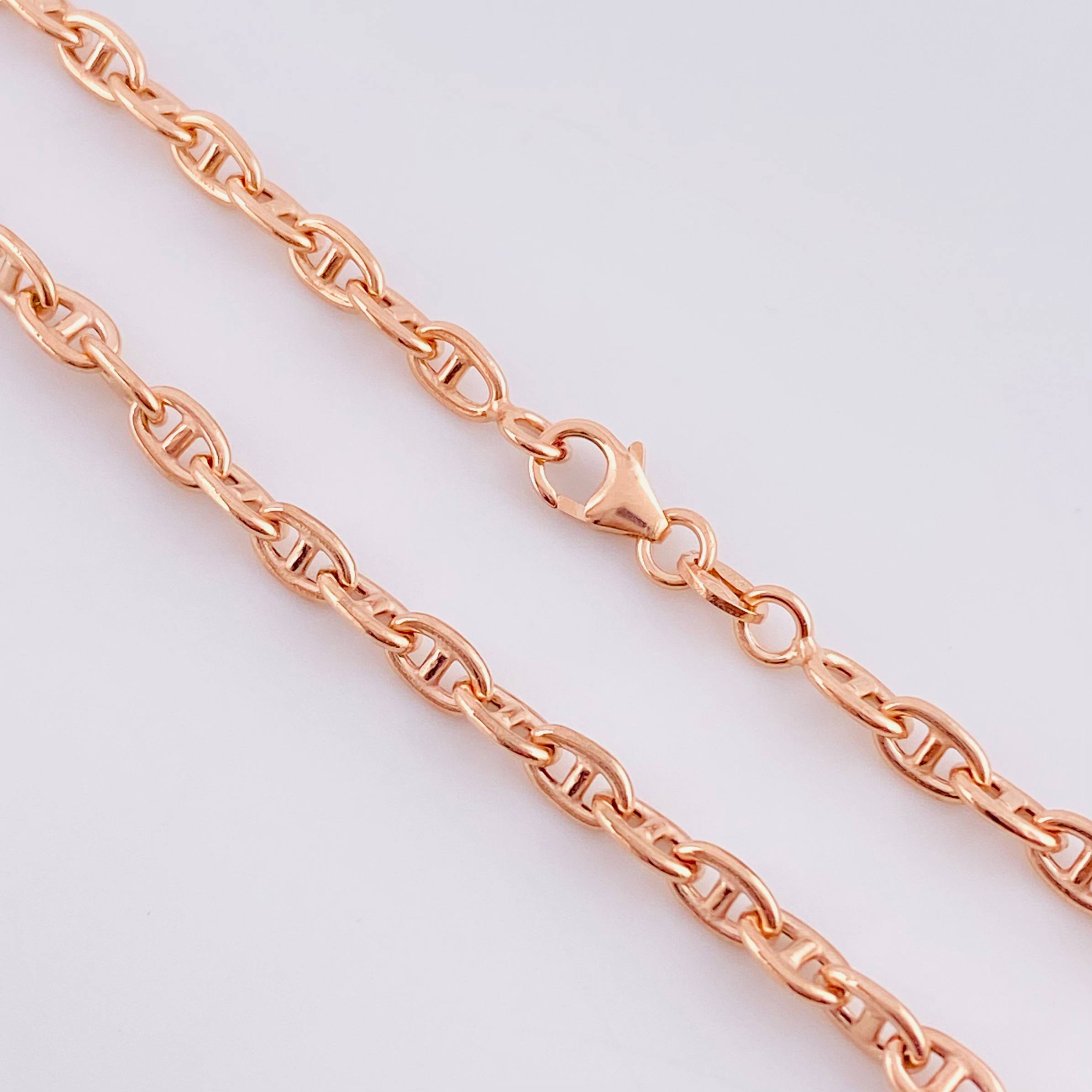 Cadena Marinera 14.45g / 60cm / 3.95mm Oro Rosa 18K