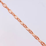 Cadena Marinera 14.45g / 60cm / 3.95mm Oro Rosa 18K