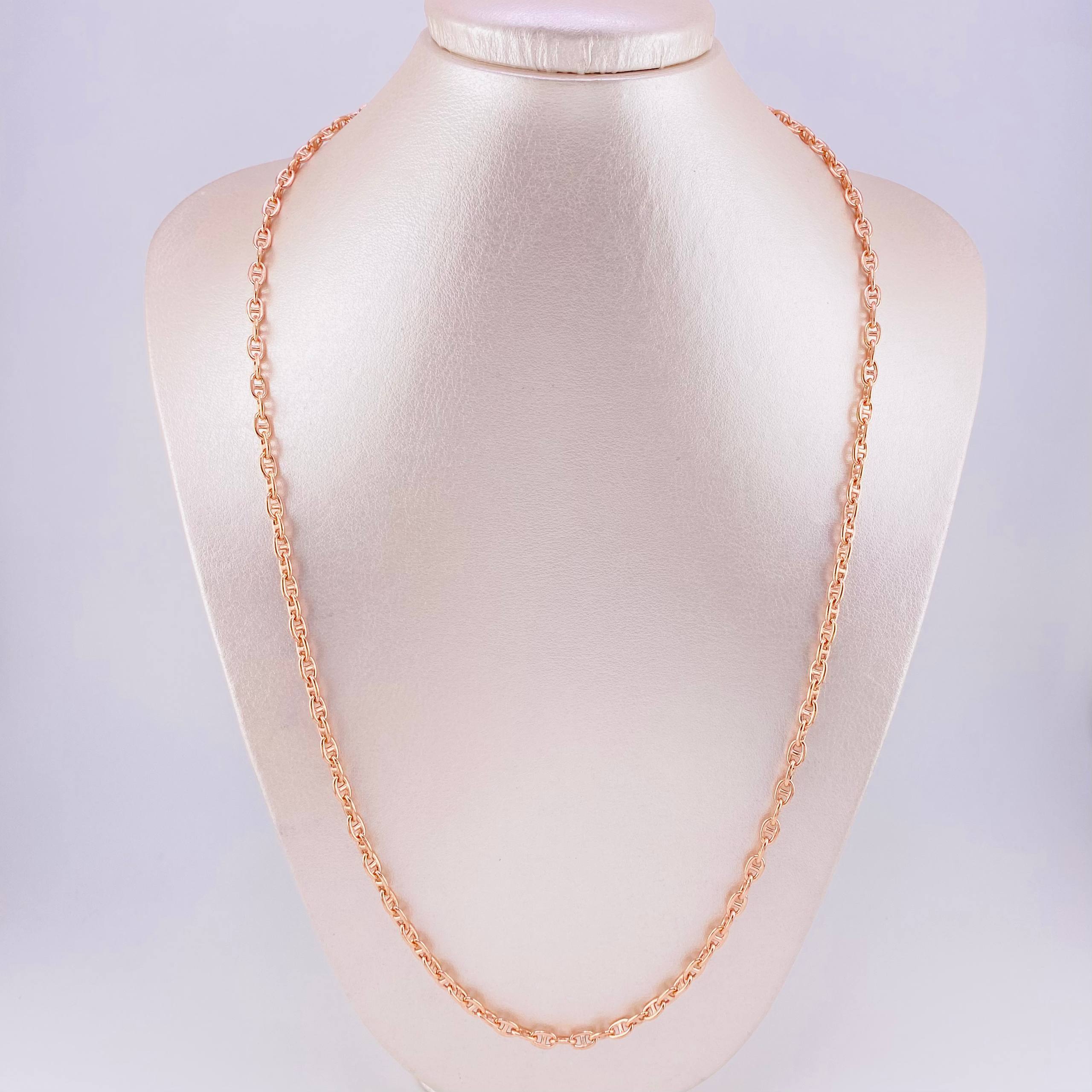 Cadena Marinera 14.45g / 60cm / 3.95mm Oro Rosa 18K