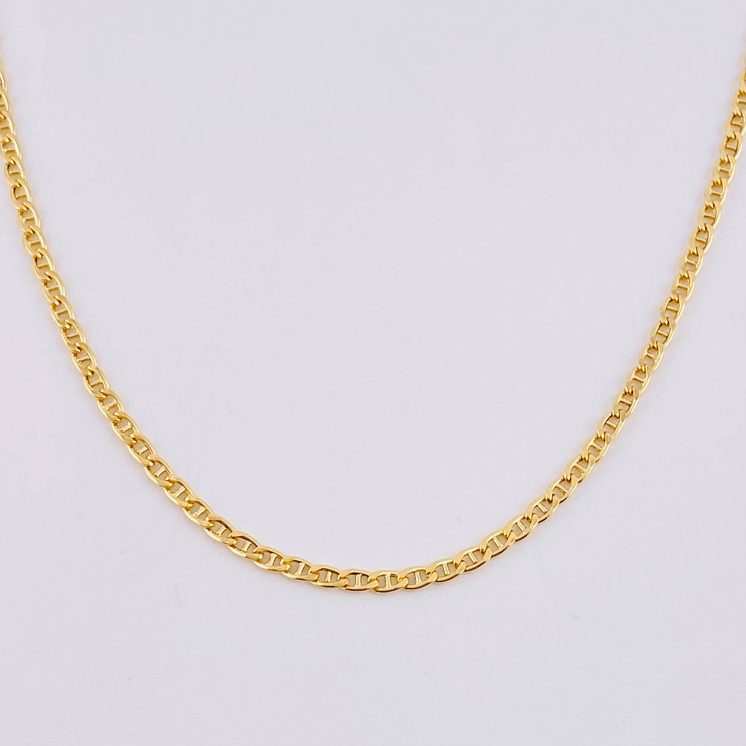 Cadena Escalera 4.25g / 60cm / 2.2mm Oro Amarillo 18K