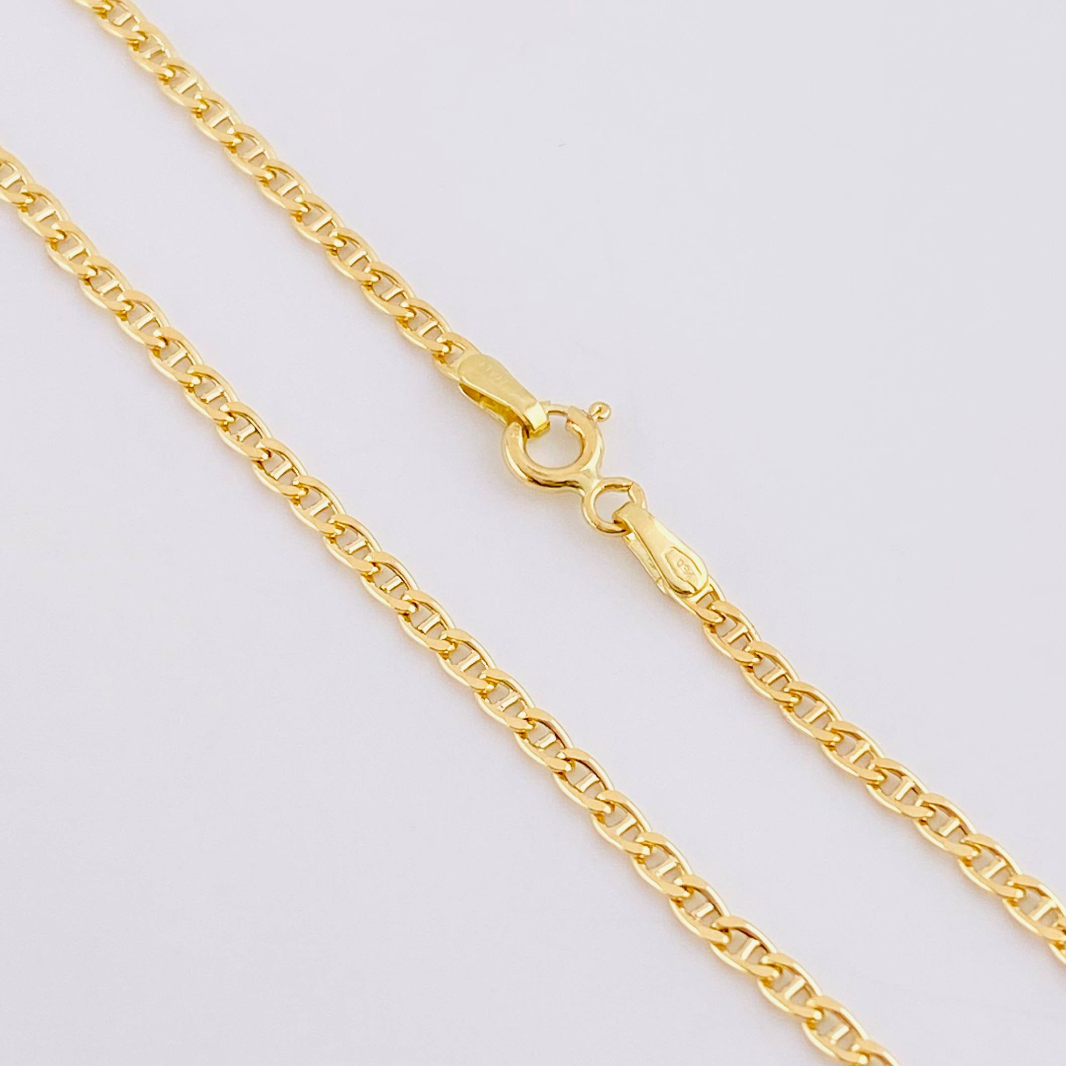 Cadena Escalera 4.25g / 60cm / 2.2mm Oro Amarillo 18K