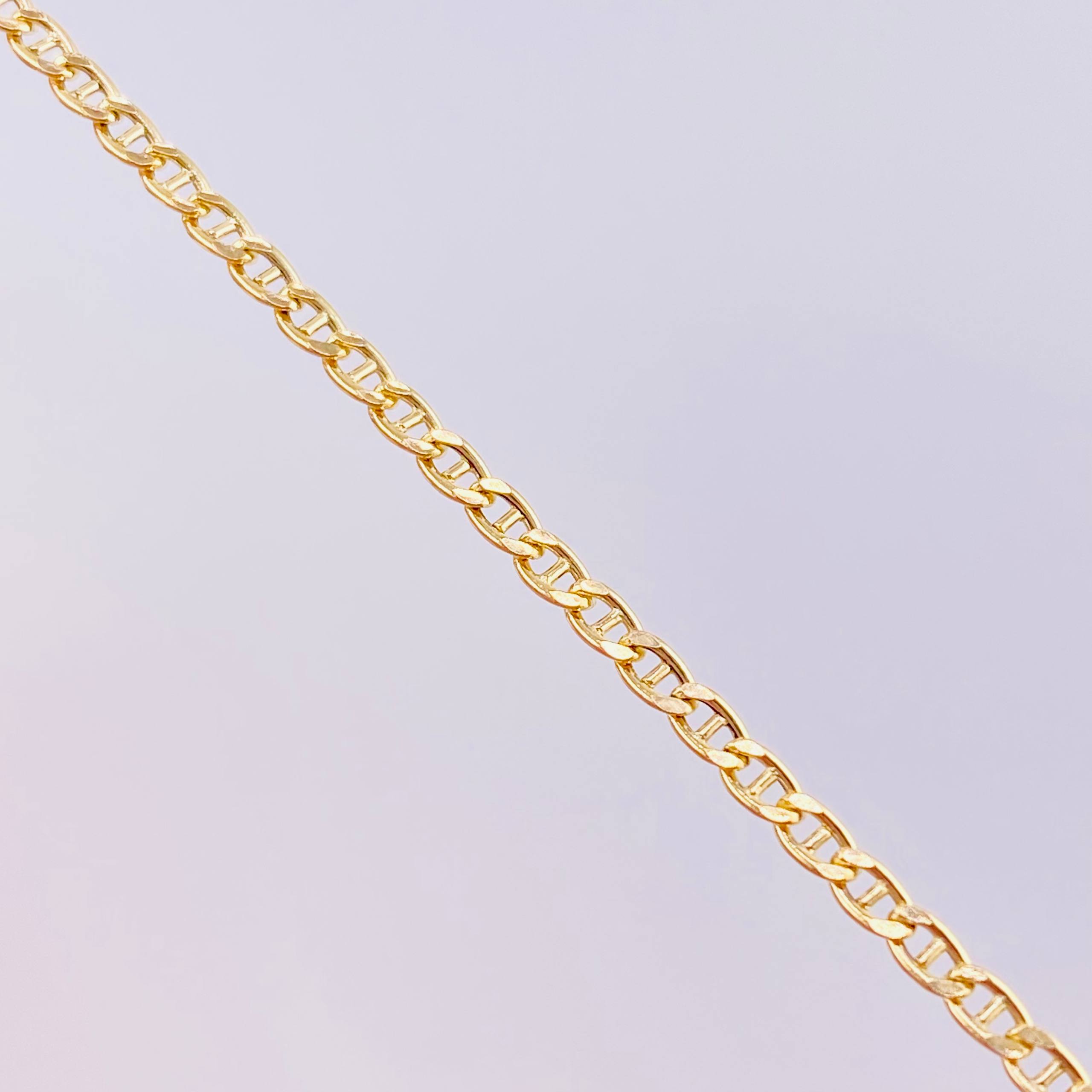 Cadena Escalera 4.25g / 60cm / 2.2mm Oro Amarillo 18K