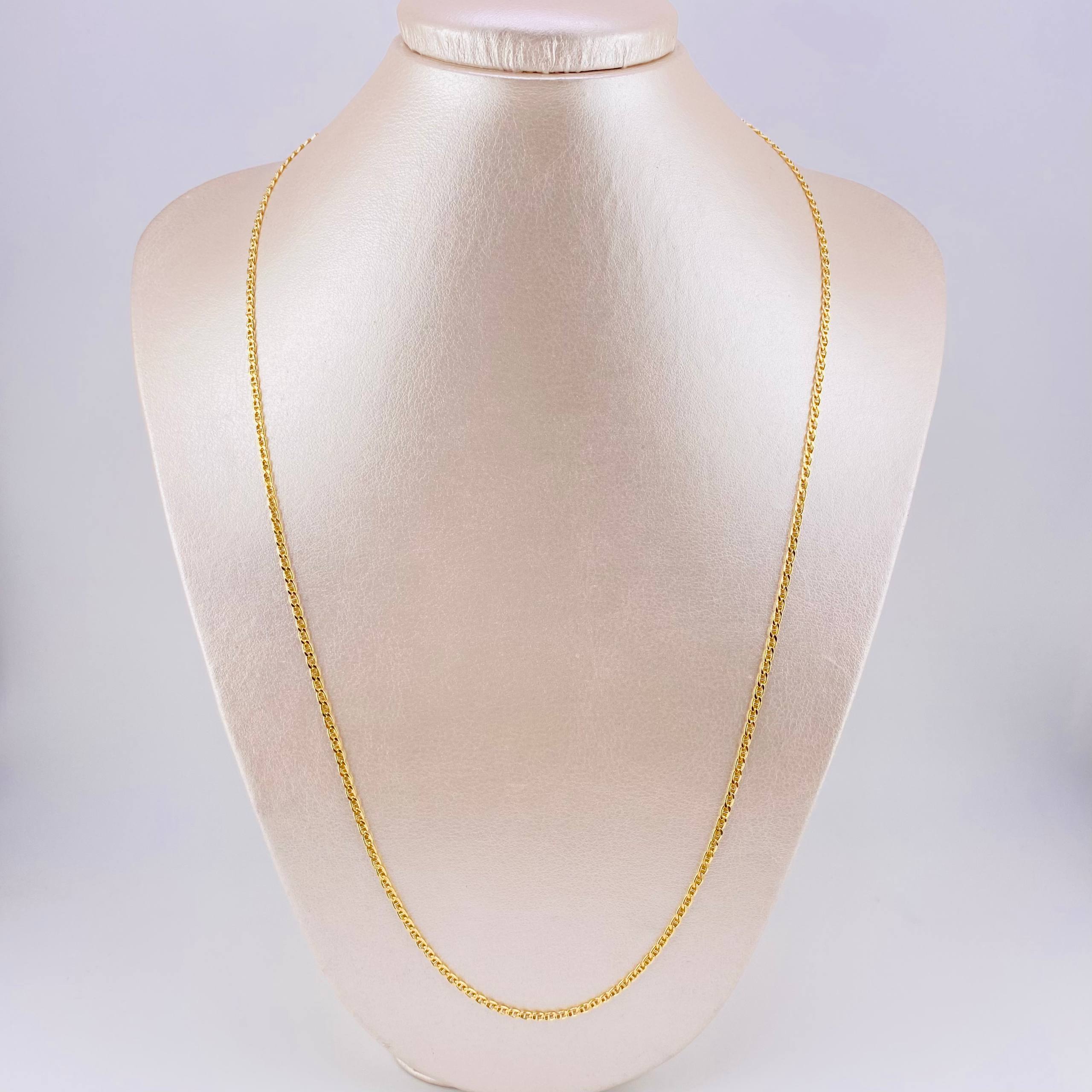 Cadena Escalera 4.25g / 60cm / 2.2mm Oro Amarillo 18K
