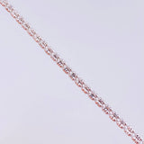 Cadena Ice 13.5g / 70cm / 2.4mm Oro Blanco 18K