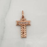 Dije Cruz Señor De Los Milagros 2gr / 2.8cm / Oro Rosa 18K %