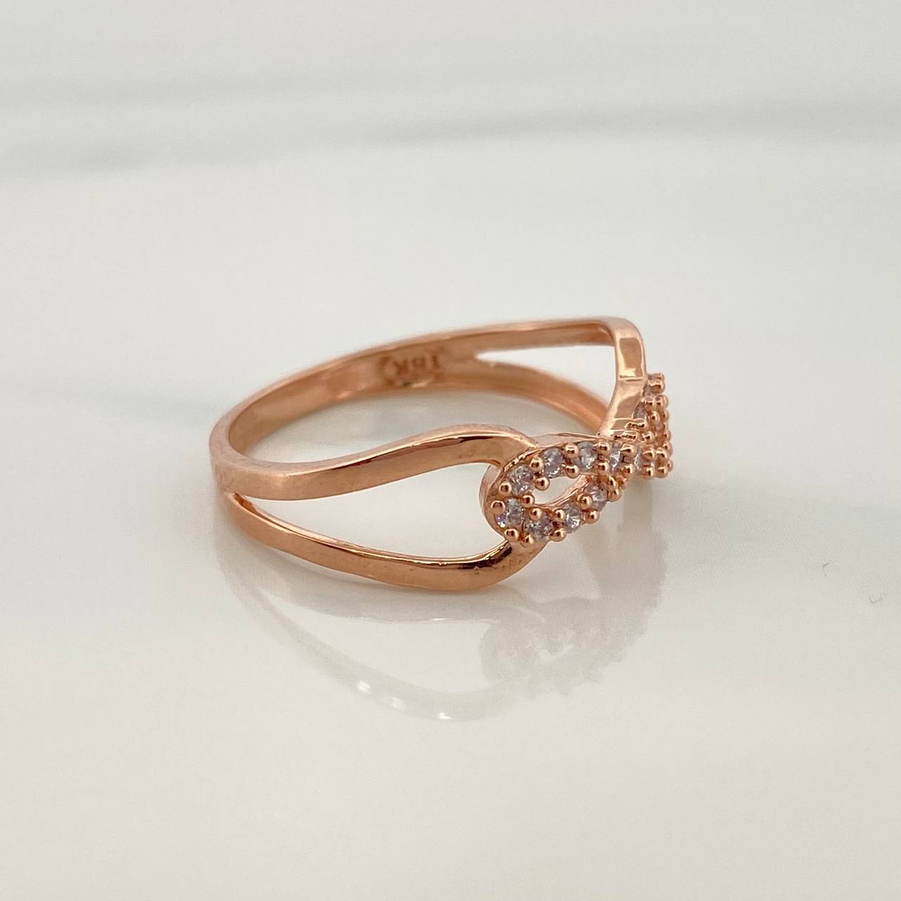 Anillo Infinito 1.95gr / T5 3/4 / Oro Rosa 18K %