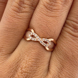 Anillo Infinito 1.95gr / T5 3/4 / Oro Rosa 18K %