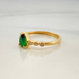 Anillo Solitario Gota 2.15gr / T7 / Oro Amarillo 18K %