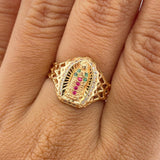 Anillo Virgen Guadalupe 3.45gr / T6 3/4 / Oro Amarillo 18K %