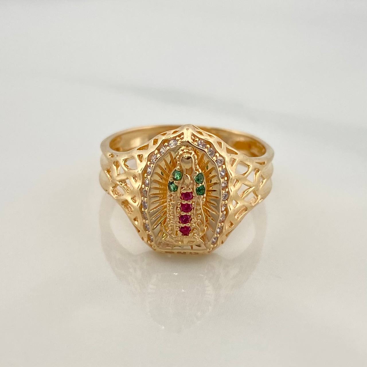 Anillo Virgen Guadalupe 3.45gr / T6 3/4 / Oro Amarillo 18K %