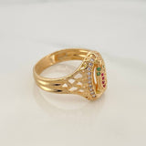 Anillo Virgen Guadalupe 3.45gr / T6 3/4 / Oro Amarillo 18K %