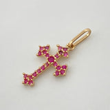 Dije Cruz Gotica 0.6gr / 2cm / Oro Amarillo 18K %