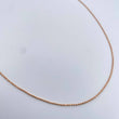 Cadena Militar 3.05gr / 50.1cm / 1.1mm Diamantada Oro Rosa +3 18K &