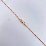 Cadena Militar 3.05gr / 50.1cm / 1.1mm Diamantada Oro Rosa +3 18K &