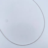Cadena Militar 1.85gr / 45cm / 1mm Diamantada Oro Blanco +3 18K &