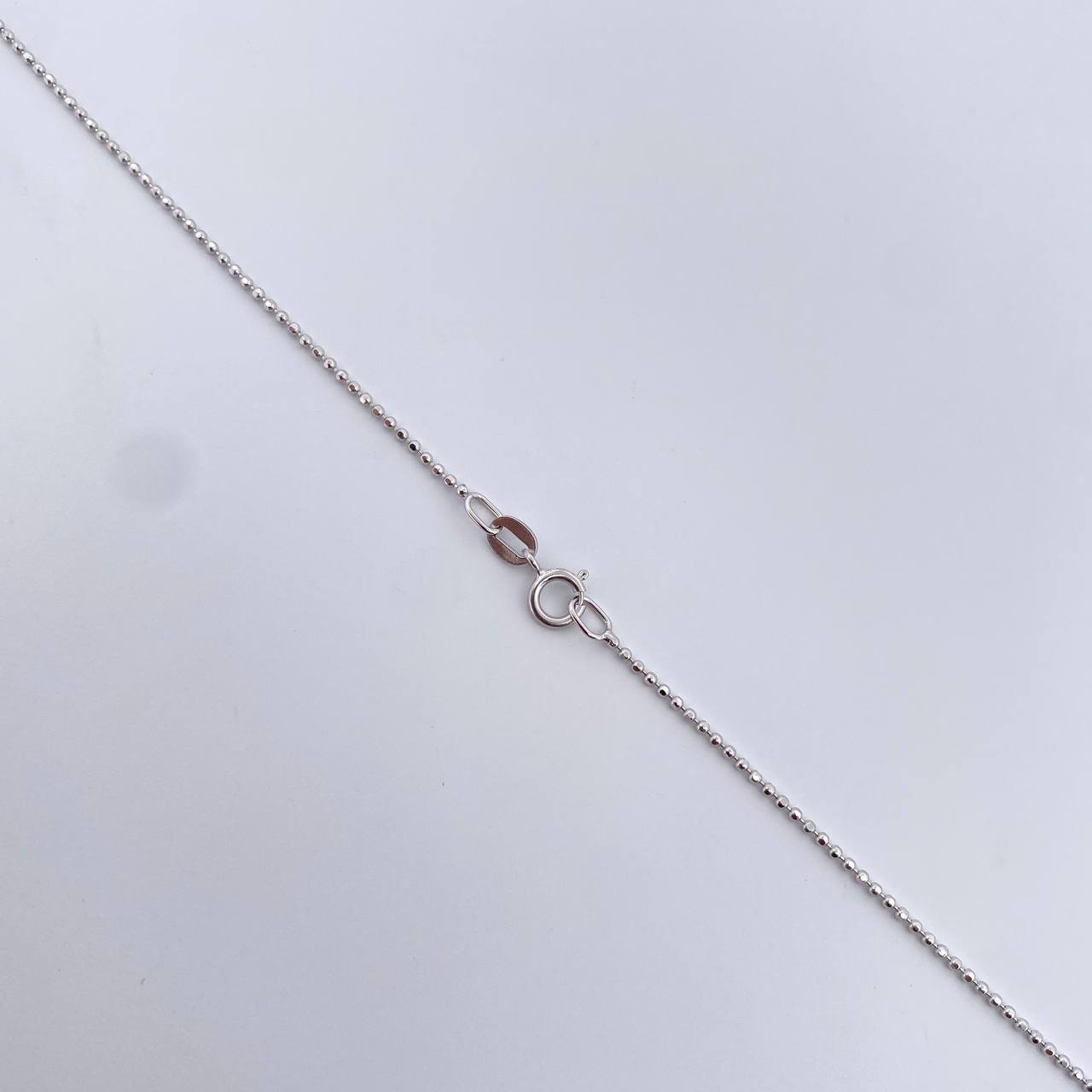 Cadena Militar 1.85gr / 45cm / 1mm Diamantada Oro Blanco +3 18K &