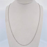 Cadena Militar 1.85gr / 45cm / 1mm Diamantada Oro Blanco +3 18K &