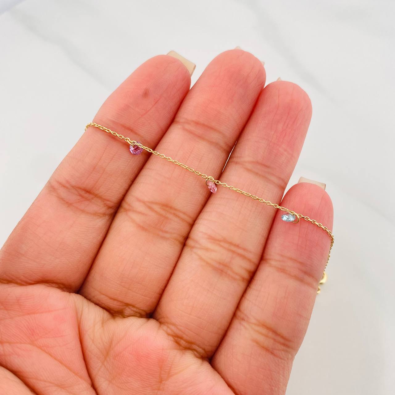 Pulso Modulable Aro Seguido 1.2 g / 19.5 cm - 17 cm / 1 mm Oro Amarillo 18K