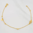 Pulso Modulable Aro Seguido Dije Corazon 1.35 g / 17 cm - 16 cm / 1 mm Oro Amarillo 18K