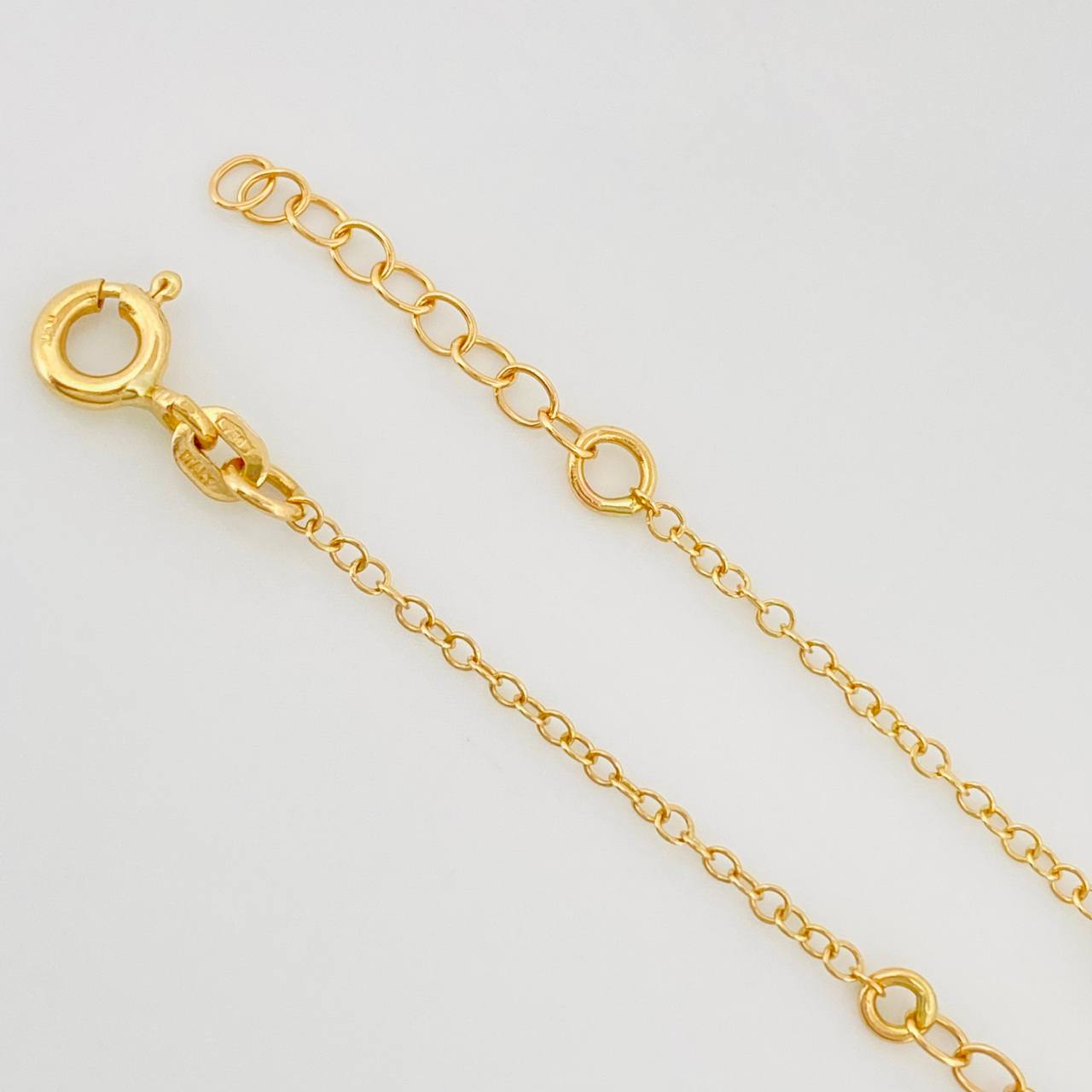 Pulso Modulable Aro Seguido Dije Corazon 1.35 g / 17 cm - 16 cm / 1 mm Oro Amarillo 18K