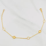 Pulso Modulable Aro Seguido 1.75 g / 19.5 cm - 17 cm / 0.63 mm Oro Amarillo 18K