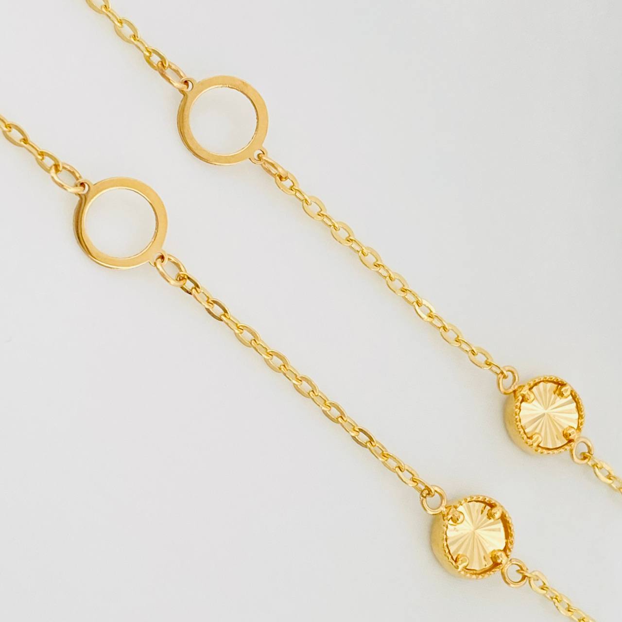 Pulso Modulable Aro Seguido 1.75 g / 19.5 cm - 17 cm / 0.63 mm Oro Amarillo 18K