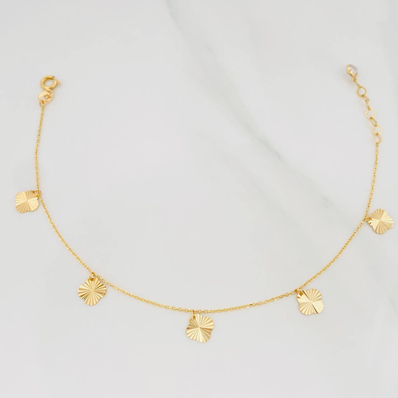 Pulso Modulable Aro Seguido 1.4 g / 19.5 cm - 17 cm / 1 mm Oro Amarillo 18K