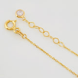Pulso Modulable Aro Seguido Trebol 1.4 g / 19.5 cm - 17 cm / 0.8 mm Oro Amarillo 18K
