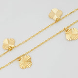 Pulso Modulable Aro Seguido Trebol 1.4 g / 19.5 cm - 17 cm / 0.8 mm Oro Amarillo 18K