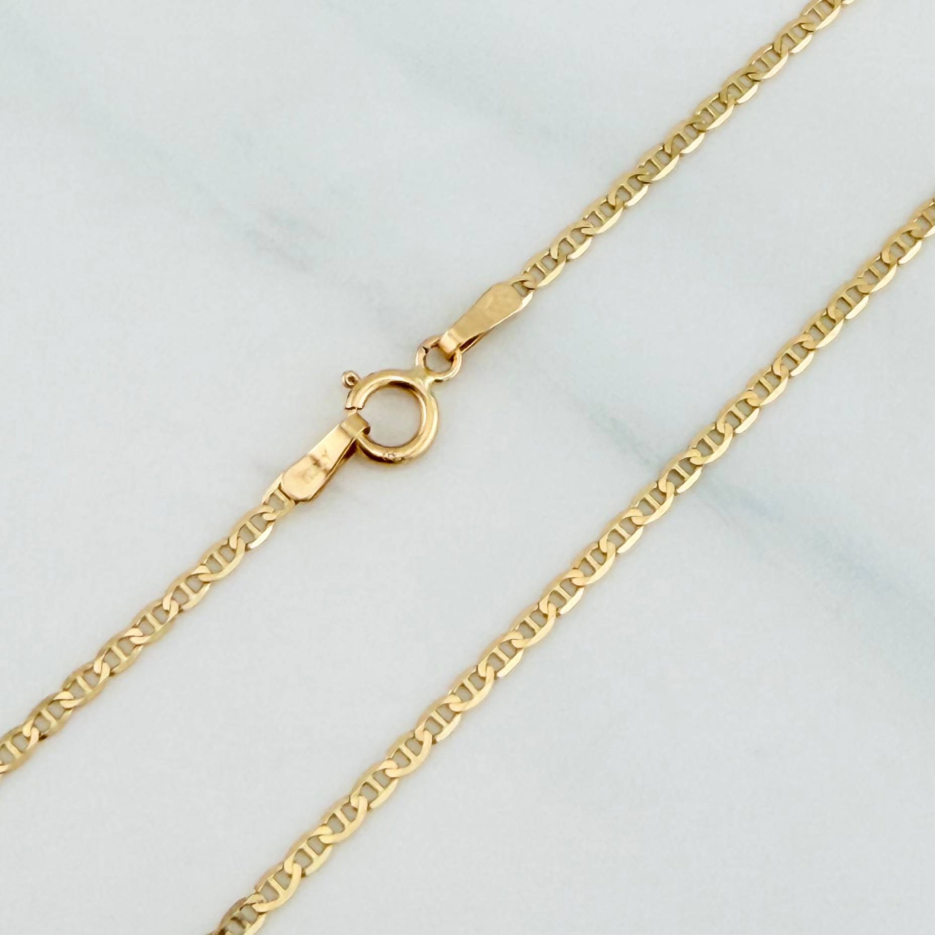 Cadena Escalera 1.75 g / 45 cm / 1.25 mm Oro Amarillo 18K