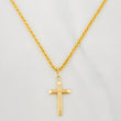 Set Cadena Lazo + Dije Cruz / 3.75 g / 60 cm Oro Amarillo 18K
