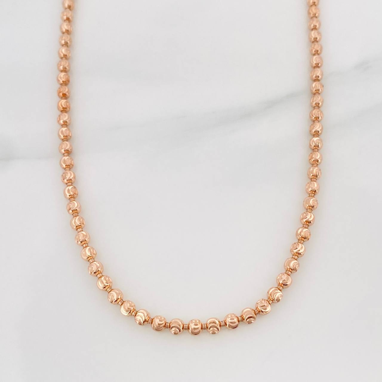 Cadena Militar Media Luna 15.35 g / 50 cm / 3 mm Oro Rosa 18K